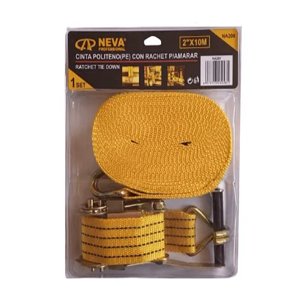 Cinta Eslinga Con Rachet Para Amarre 2' X 10Mts Neva
